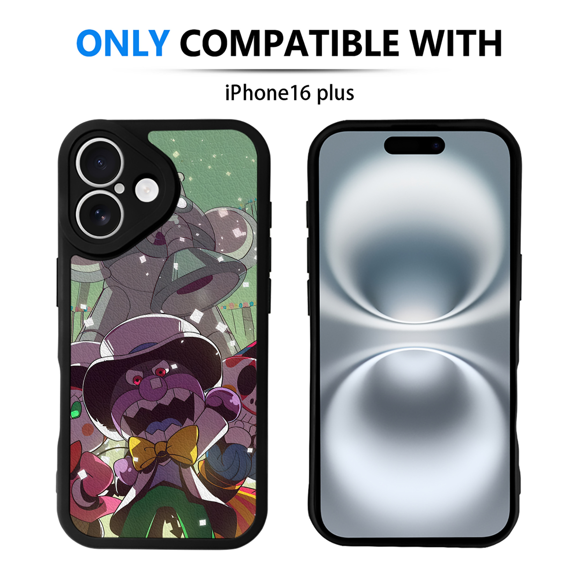 （画像用） アンパンマン Anpanman 【iPhone 16シリーズ対応】シリコンスマホケース（レザー調） 材質：シリコン